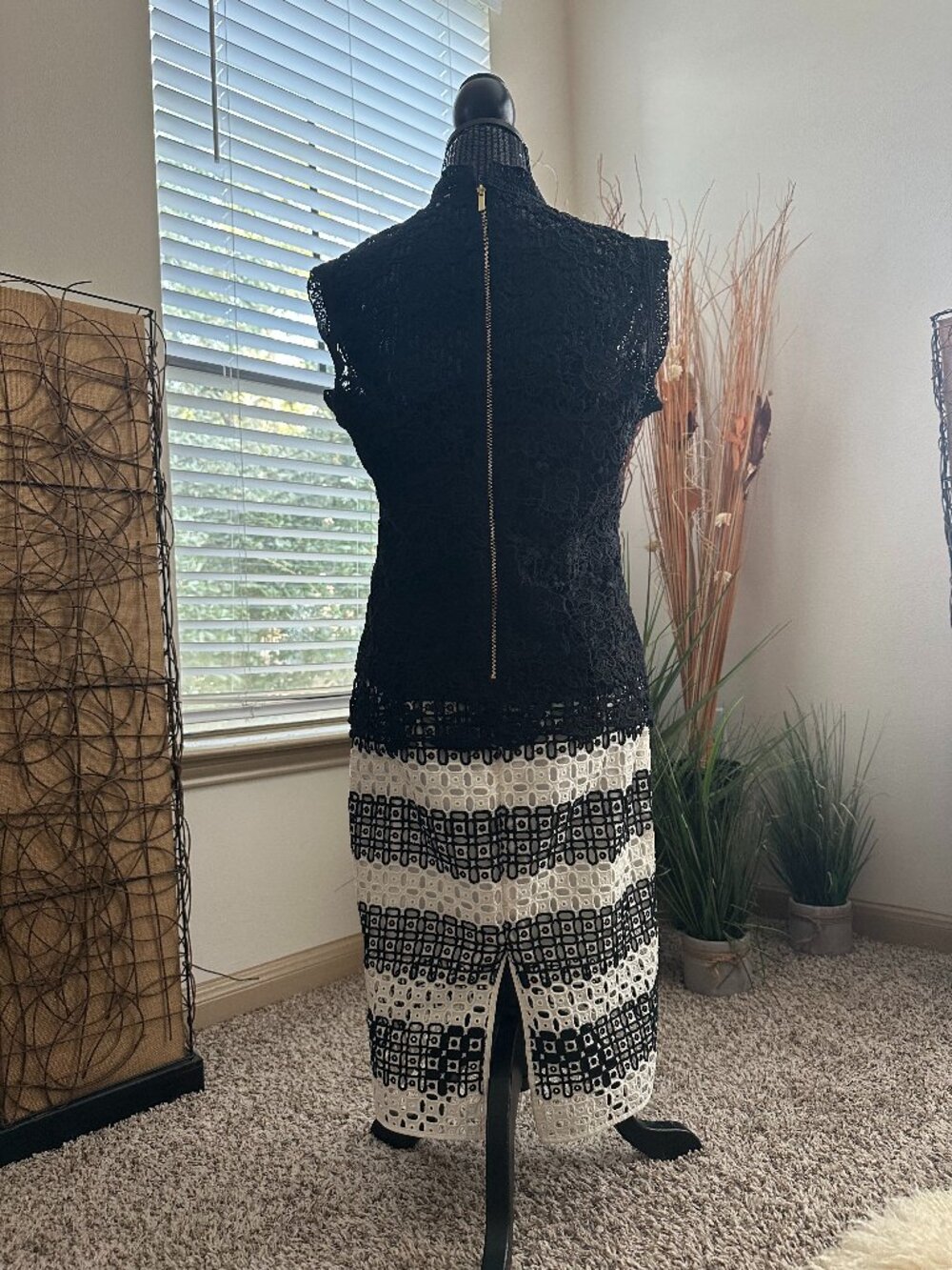 Lace Top and Skirt